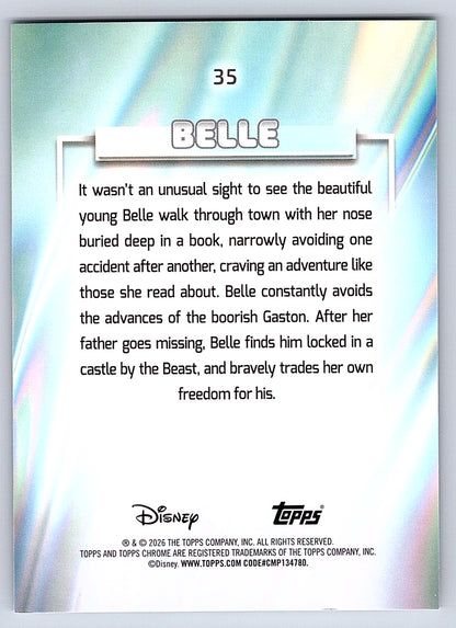 Belle #35 Base — Topps Chrome Disney