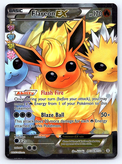 Flareon EX (Full Art) RC28/RC32 – Generations: Radiant Collection