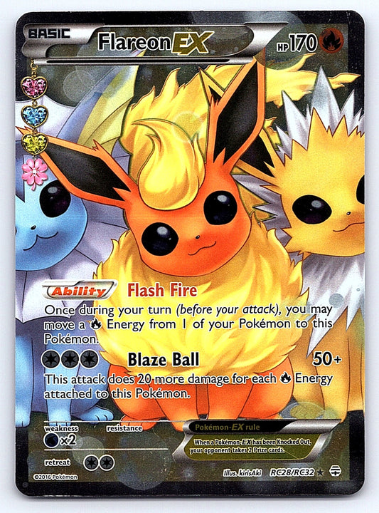 Flareon EX (Full Art) RC28/RC32 – Generations: Radiant Collection