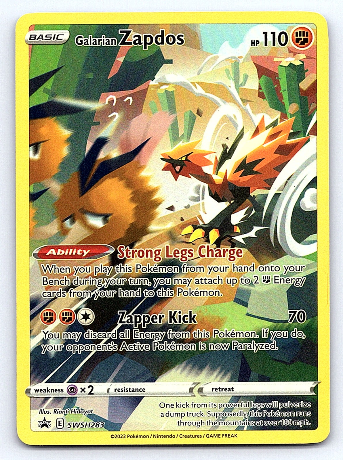 Galarian Zapdos SWSH283 – SWSH: Sword & Shield Promo Cards