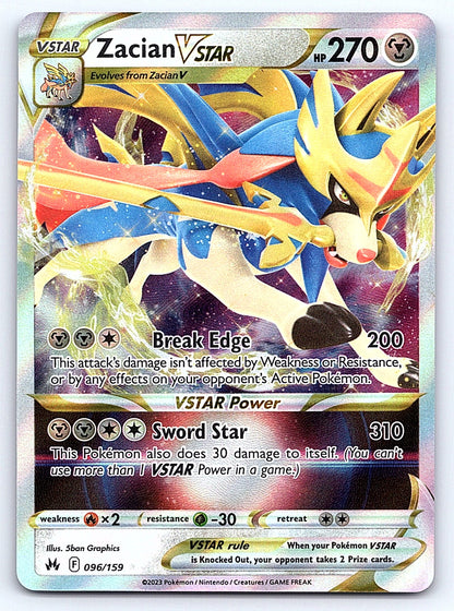 Zacian VSTAR 096/159 – SWSH: Crown Zenith