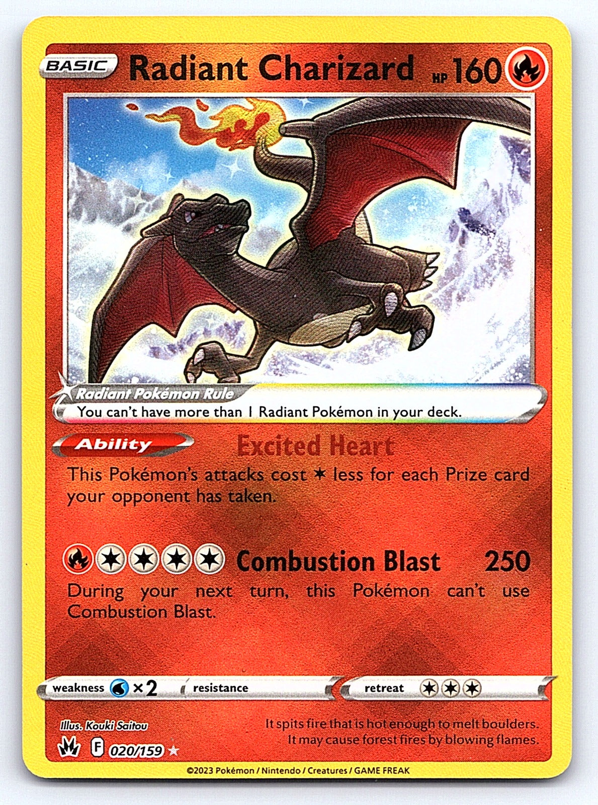 Radiant Charizard 020/159 – SWSH: Crown Zenith