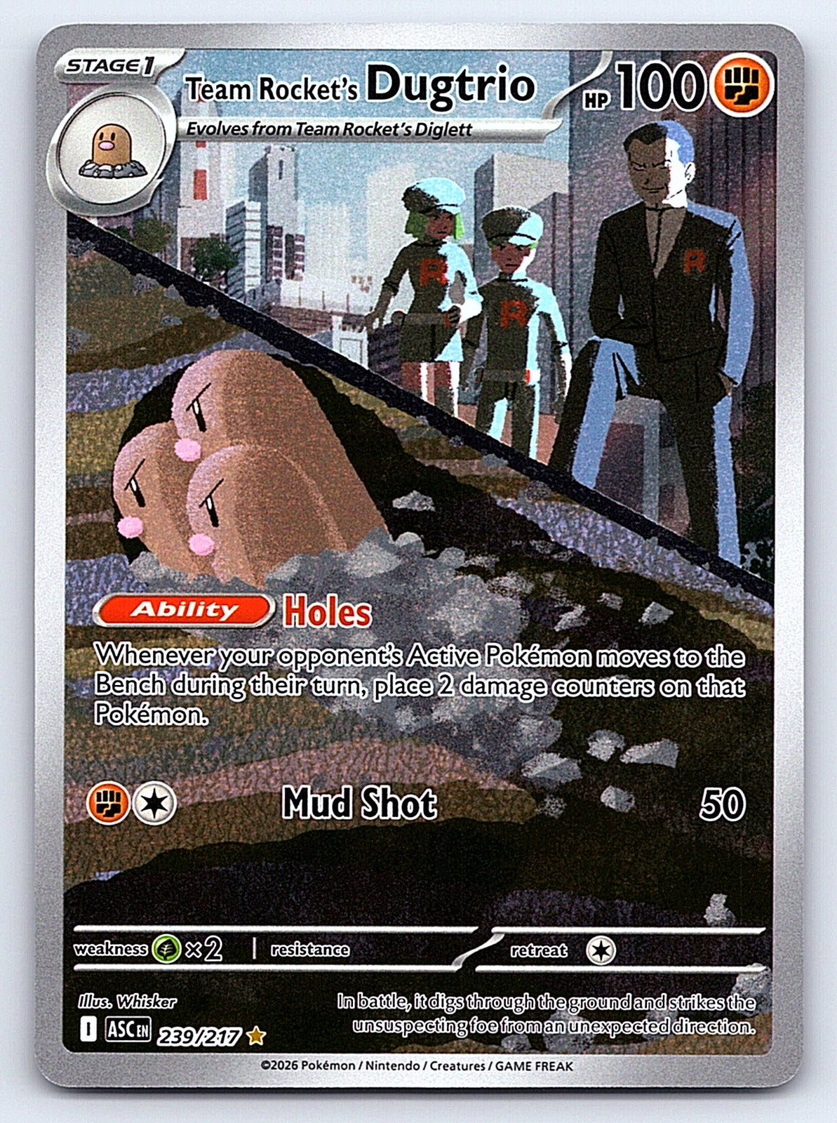 Team Rocket's Dugtrio 239/217 – ME: Ascended Heroes