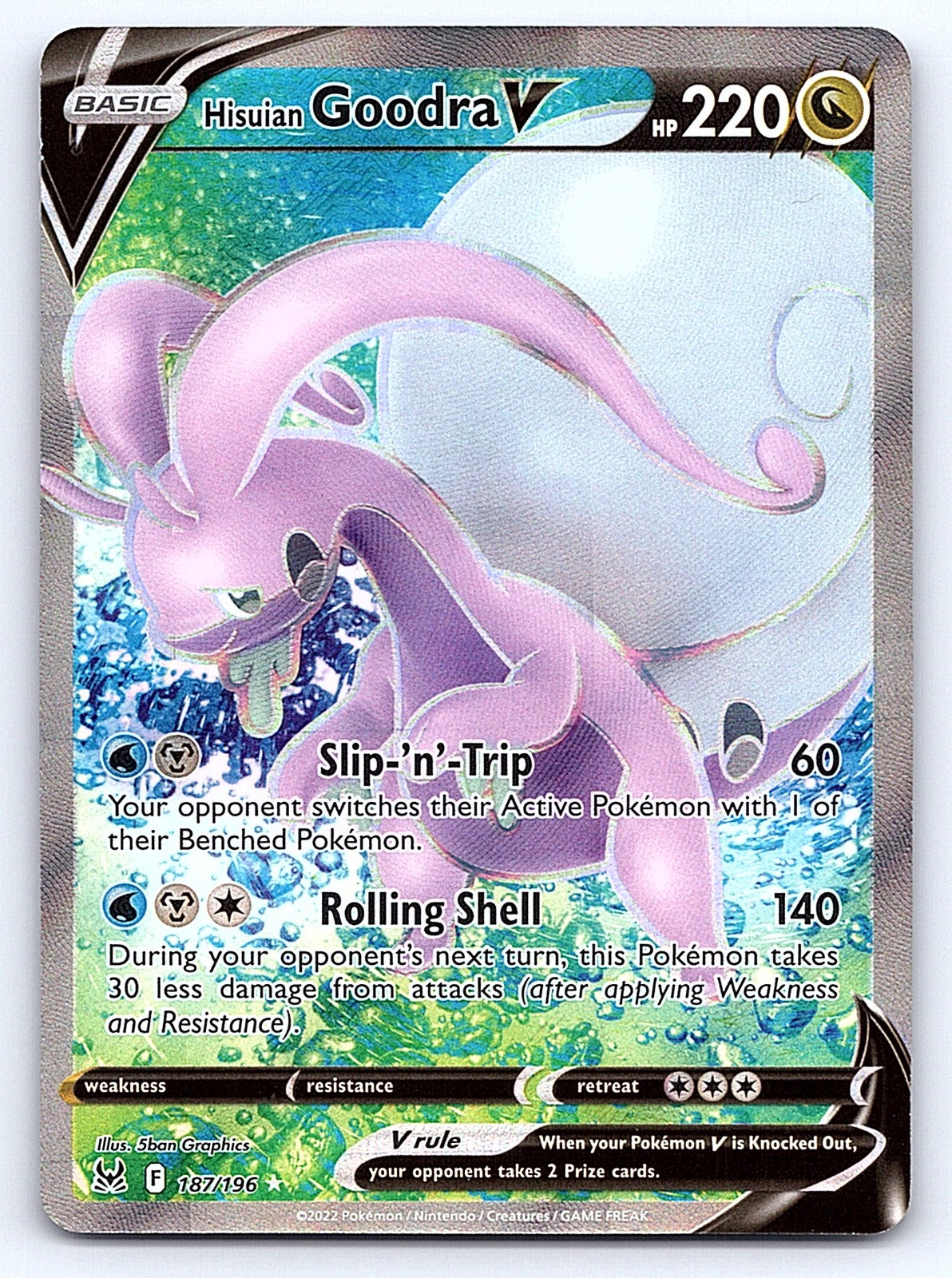 Hisuian Goodra V (Full Art) 187/196 – SWSH11: Lost Origin