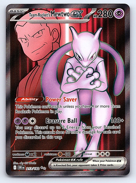 Team Rocket's Mewtwo ex 213/182 – SV10: Destined Rivals