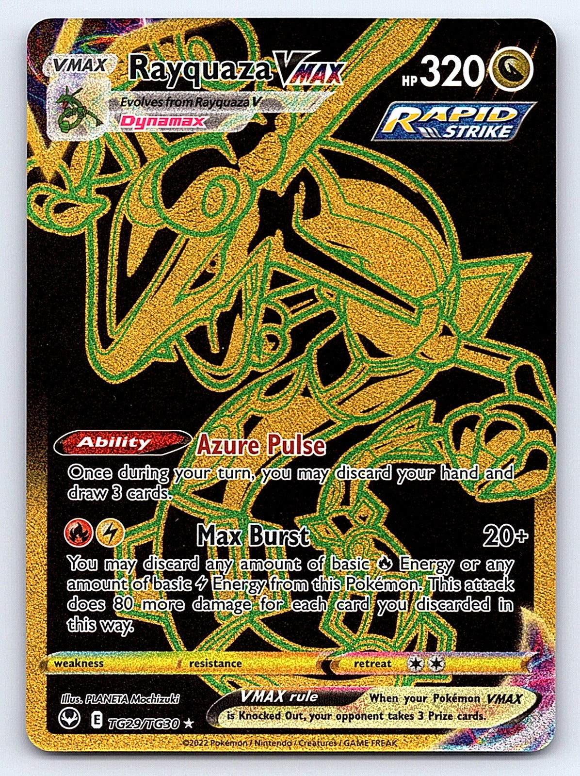 Rayquaza VMAX (Secret) TG29/TG30 – SWSH12: Silver Tempest Trainer Gallery
