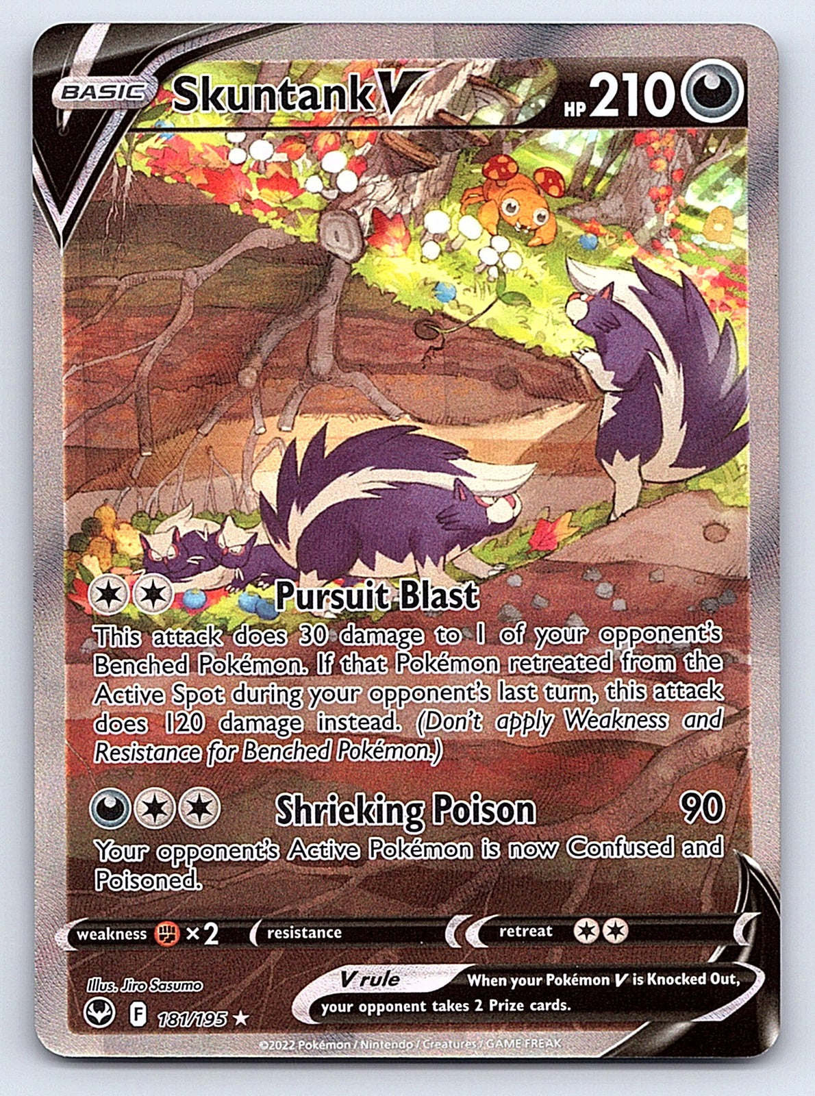 Skuntank V (Alternate Full Art) 181/195 – SWSH12: Silver Tempest