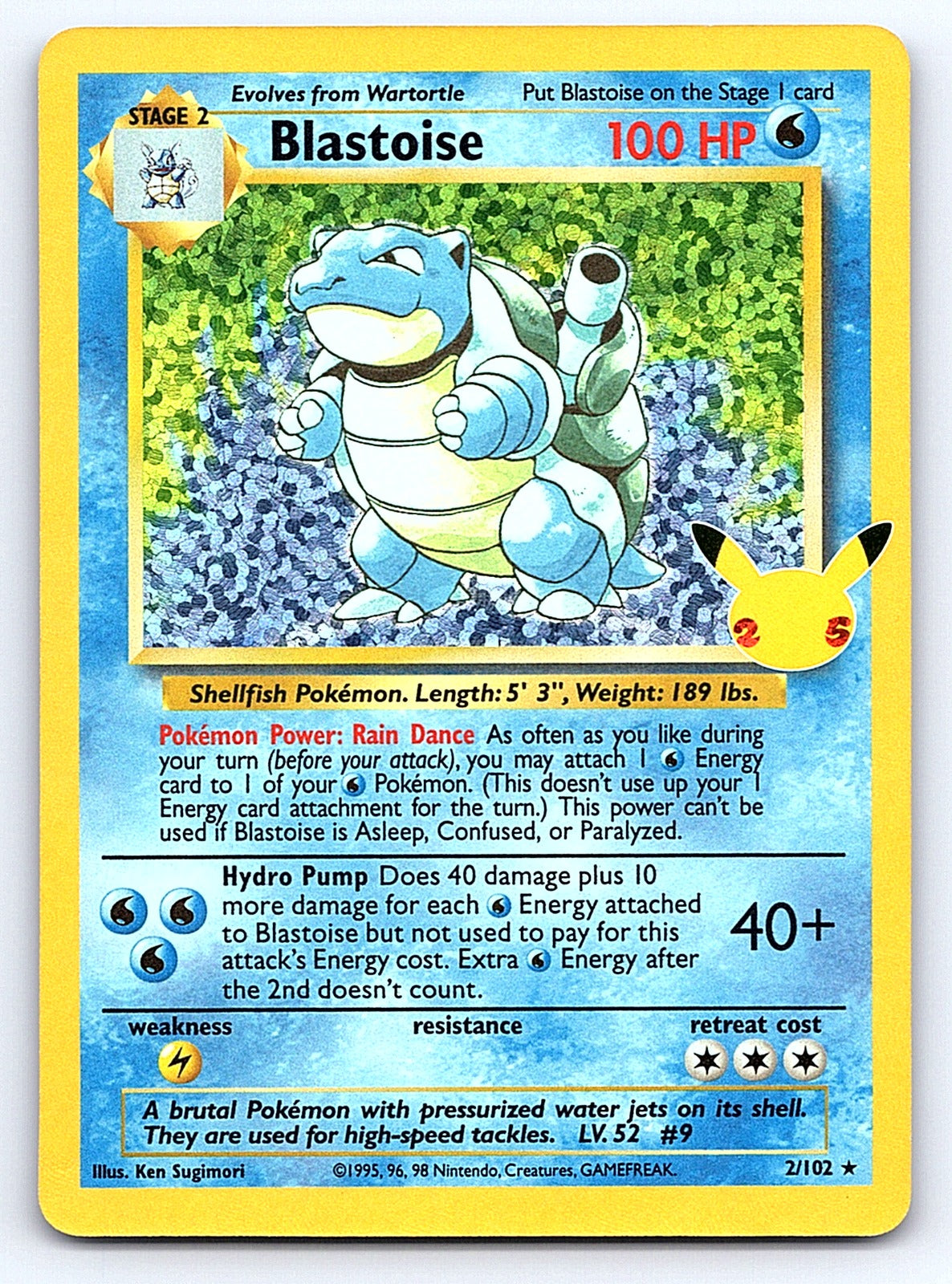 Blastoise 2/102 – Celebrations: Classic Collection