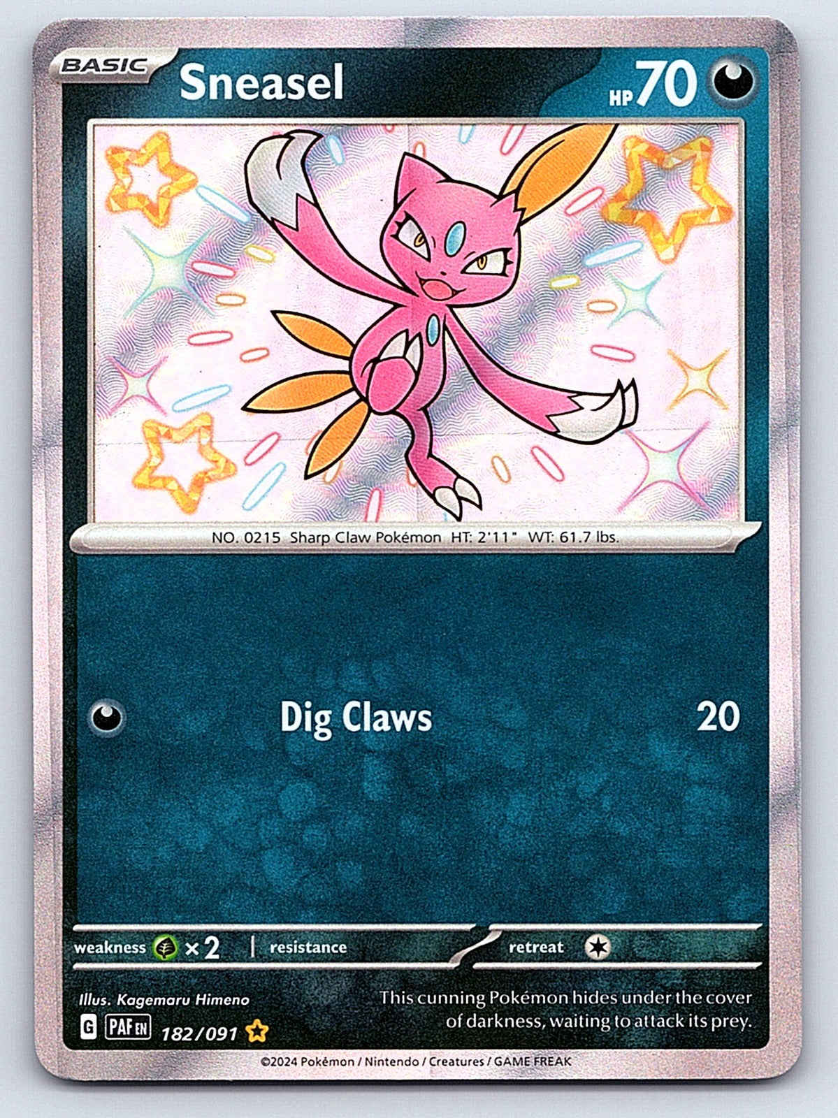 Sneasel 182/091 – SV: Paldean Fates