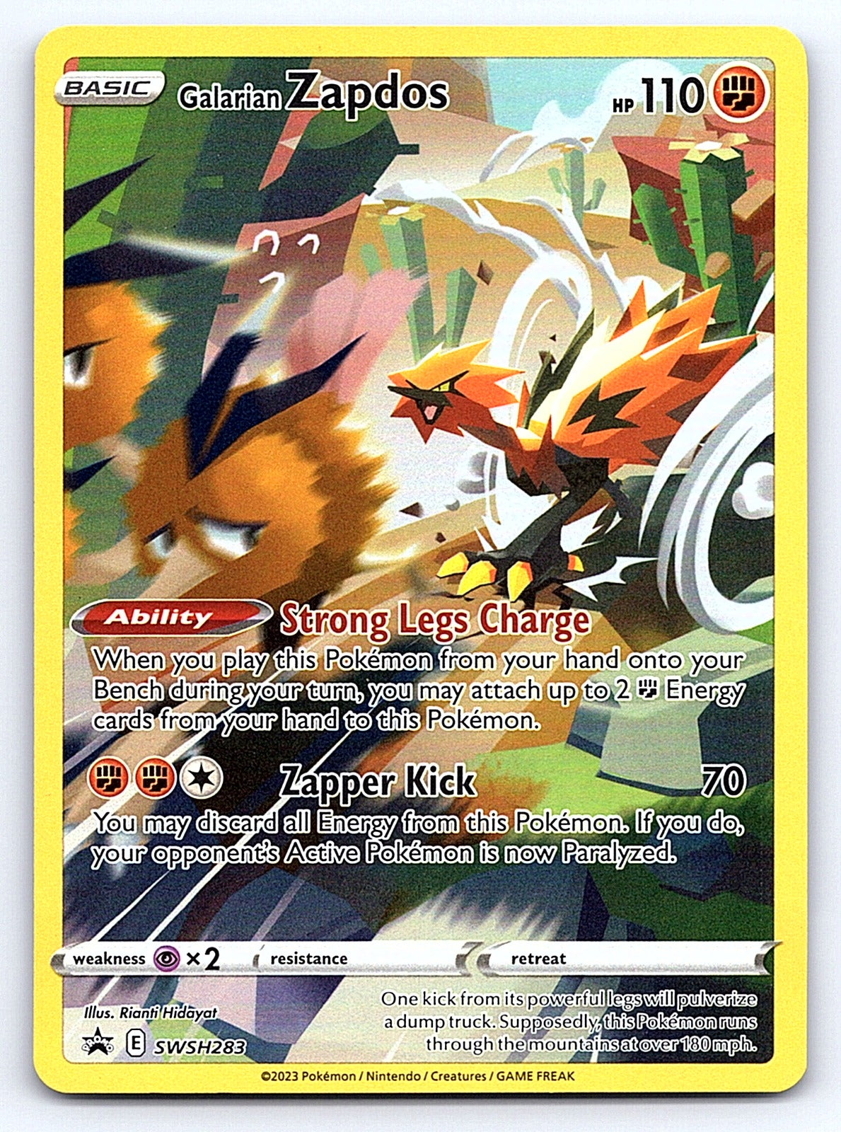 Galarian Zapdos SWSH283 – SWSH: Sword & Shield Promo Cards