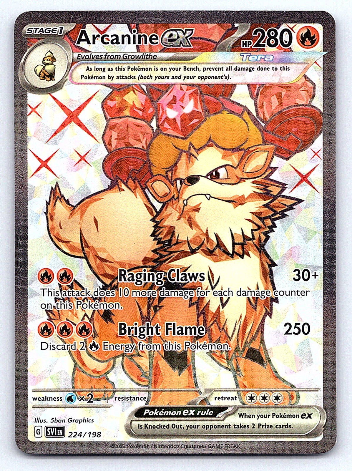 Arcanine ex 224/198 – SV01: Scarlet & Violet Base Set