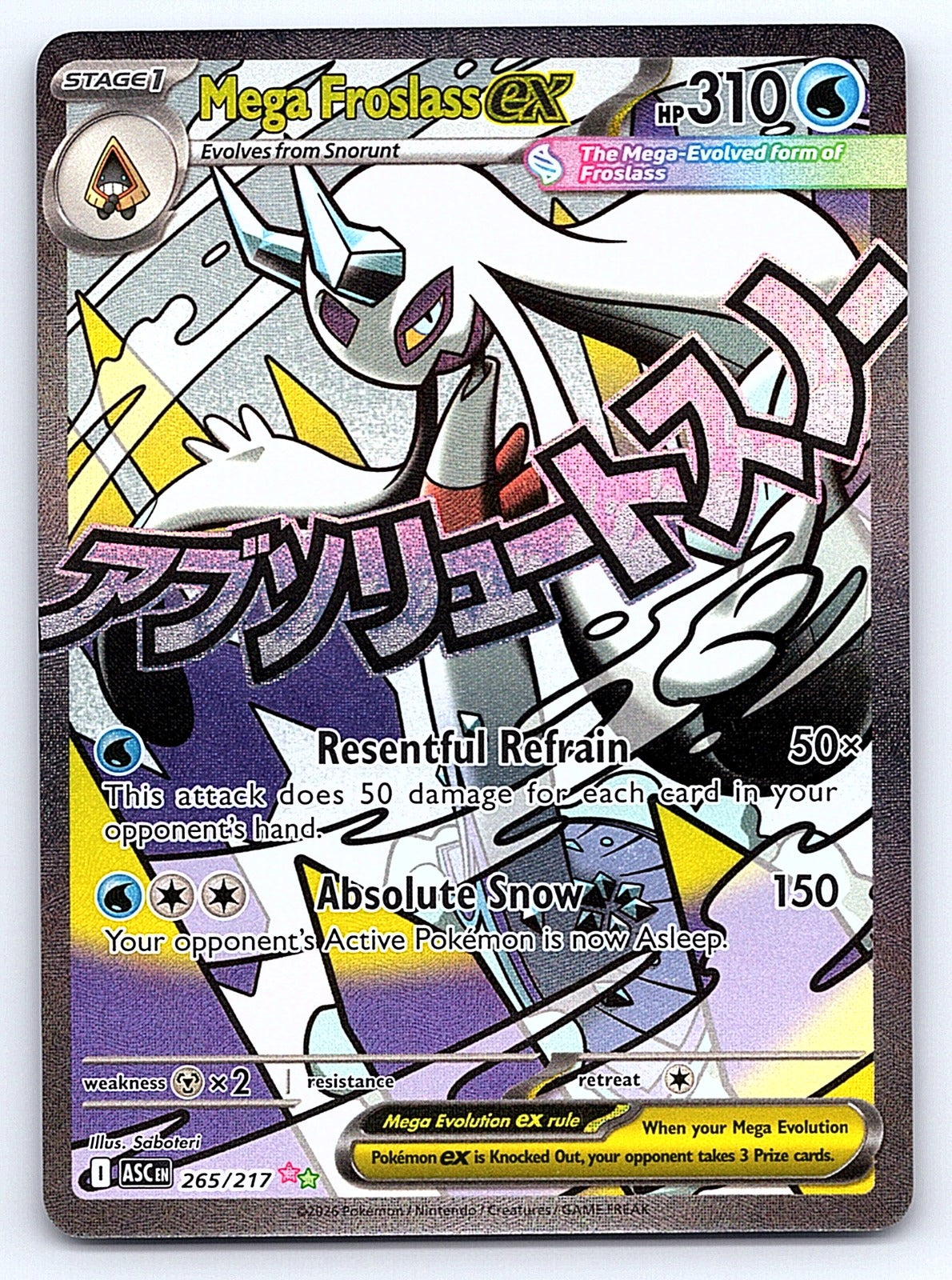 Mega Froslass ex 265/217 – ME: Ascended Heroes