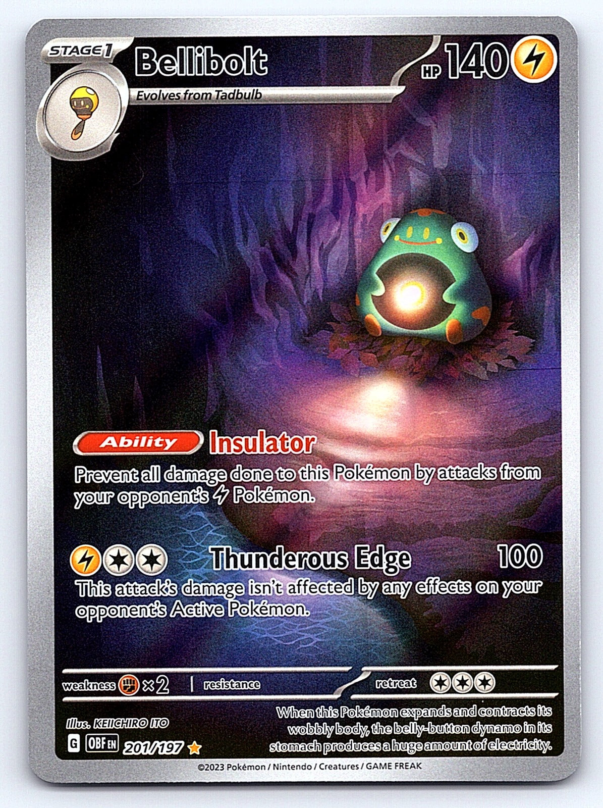 Bellibolt 201/197 – SV03: Obsidian Flames