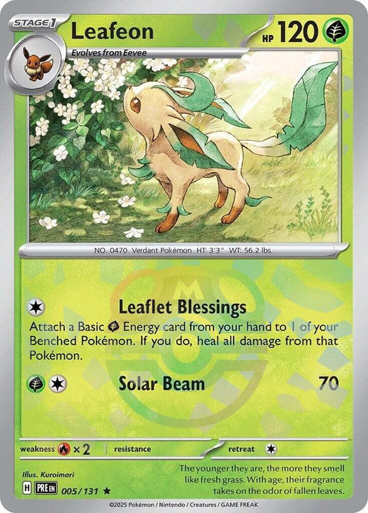 Leafeon (Master Ball Pattern) 005/131 – SV: Prismatic Evolutions