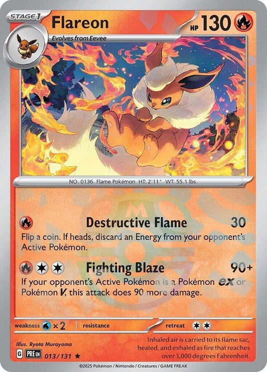 Flareon (Master Ball Pattern) 013/131 – SV: Prismatic Evolutions