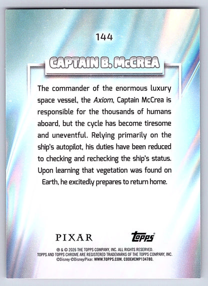 Captain B. McCrea #144 Base — Topps Chrome Disney