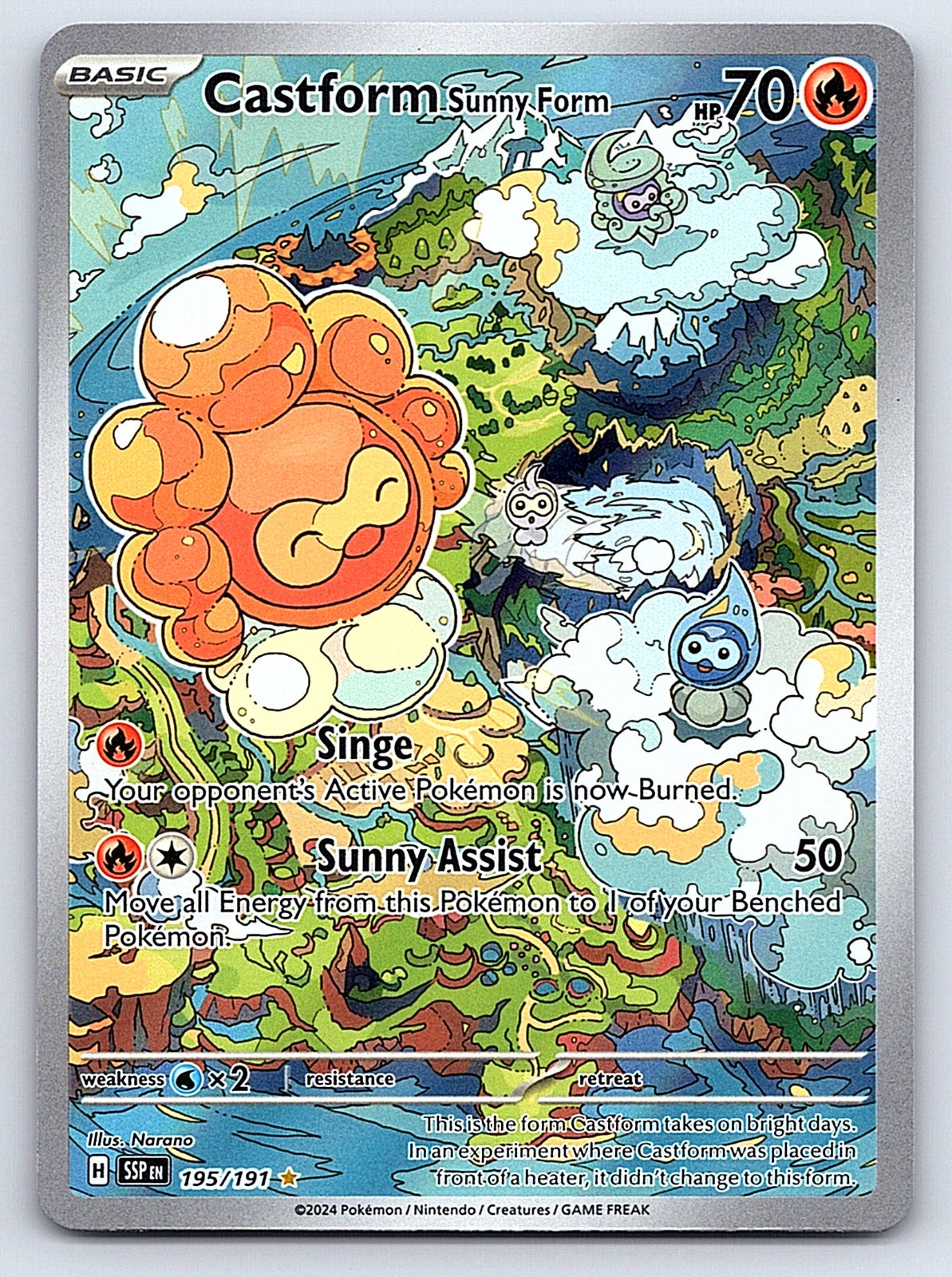 Castform Sunny Form 195/191 – SV08: Surging Sparks