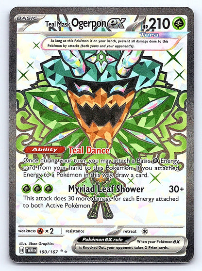 Teal Mask Ogerpon ex 190/167 – SV06: Twilight Masquerade