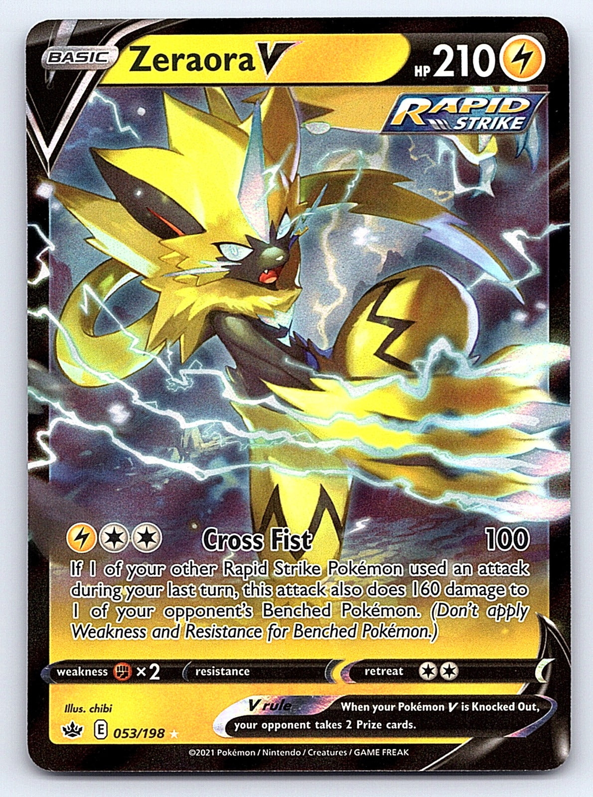 Zeraora V 053/198 – SWSH06: Chilling Reign