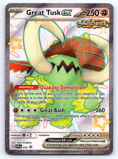 Great Tusk ex 072 – SV: Scarlet & Violet Promo Cards