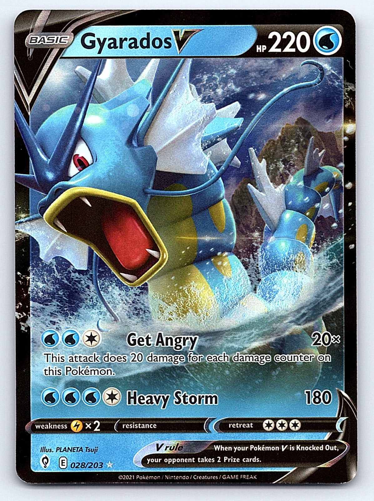 Gyarados V 028/203 – SWSH07: Evolving Skies