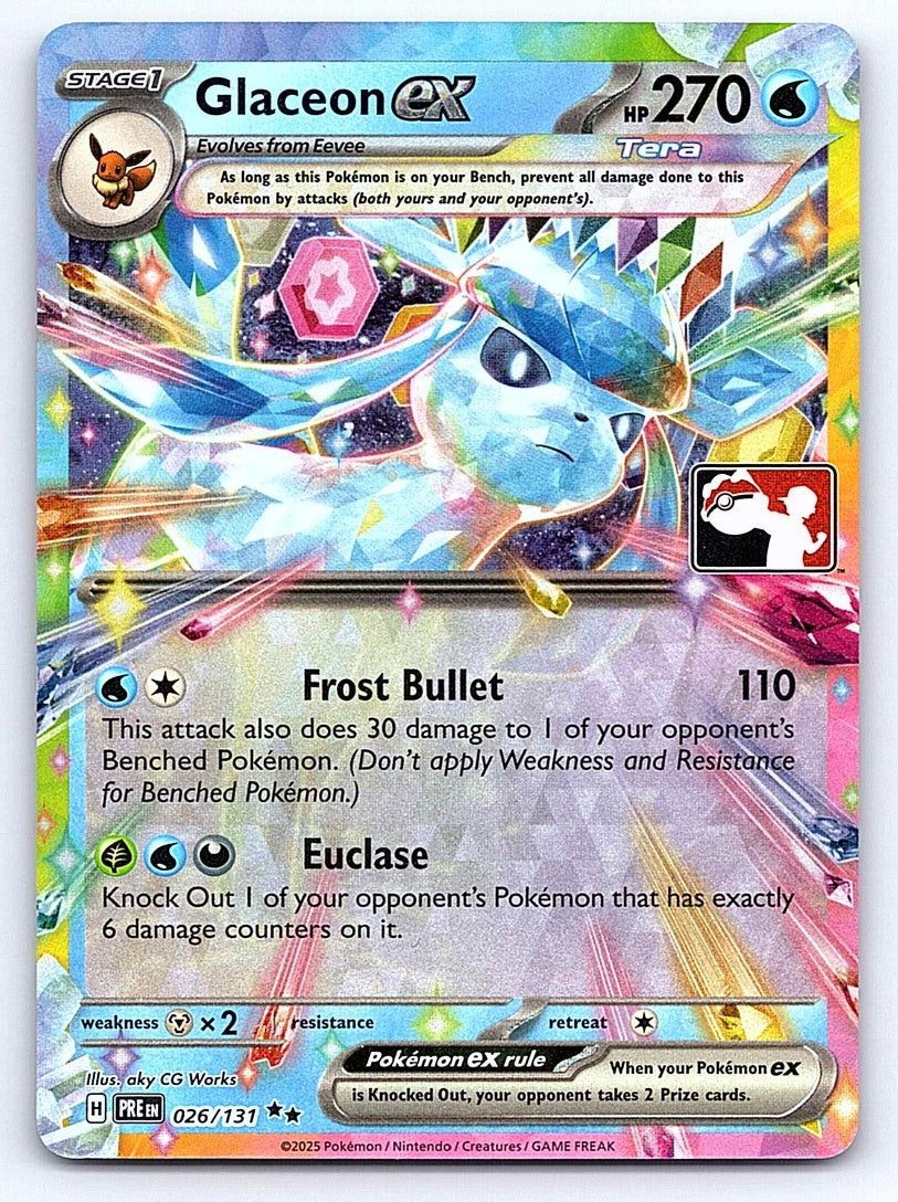 Glaceon ex - 026/131 – Prize Pack Series Cards