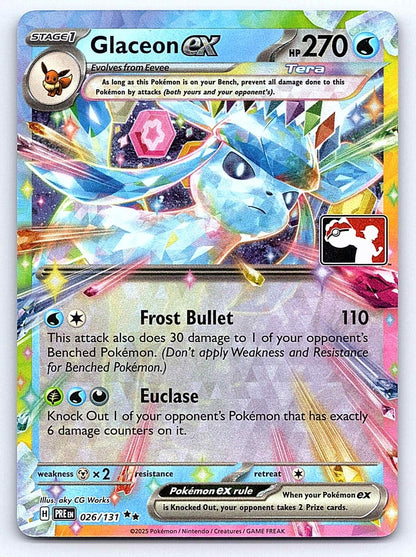 Glaceon ex - 026/131 – Prize Pack Series Cards