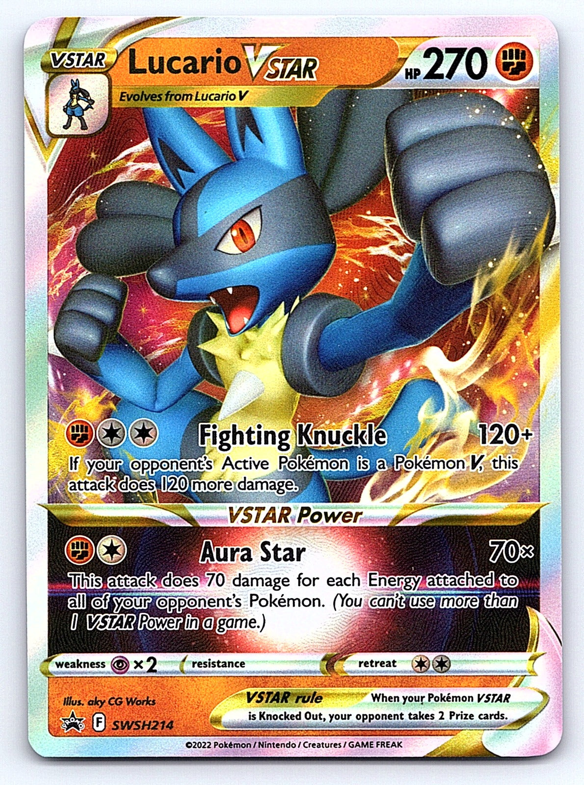 Lucario VSTAR SWSH214 – SWSH: Sword & Shield Promo Cards