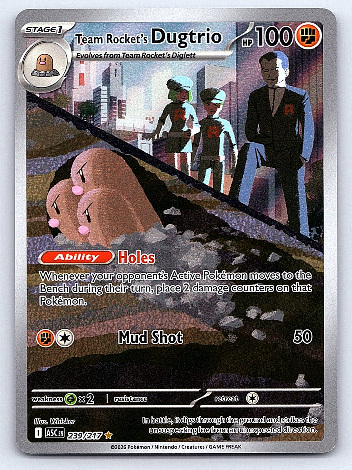 Team Rocket's Dugtrio 239/217 – ME: Ascended Heroes