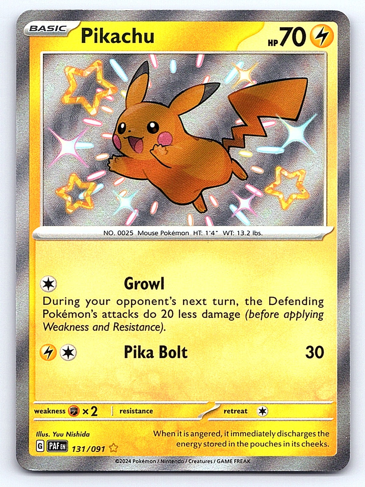Pikachu 131/091 – SV: Paldean Fates