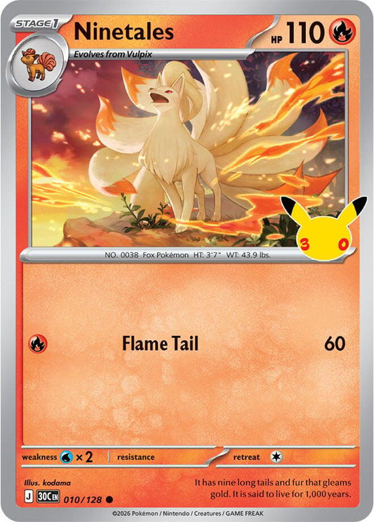 Ninetales 010/128 – ME: 30th Celebration