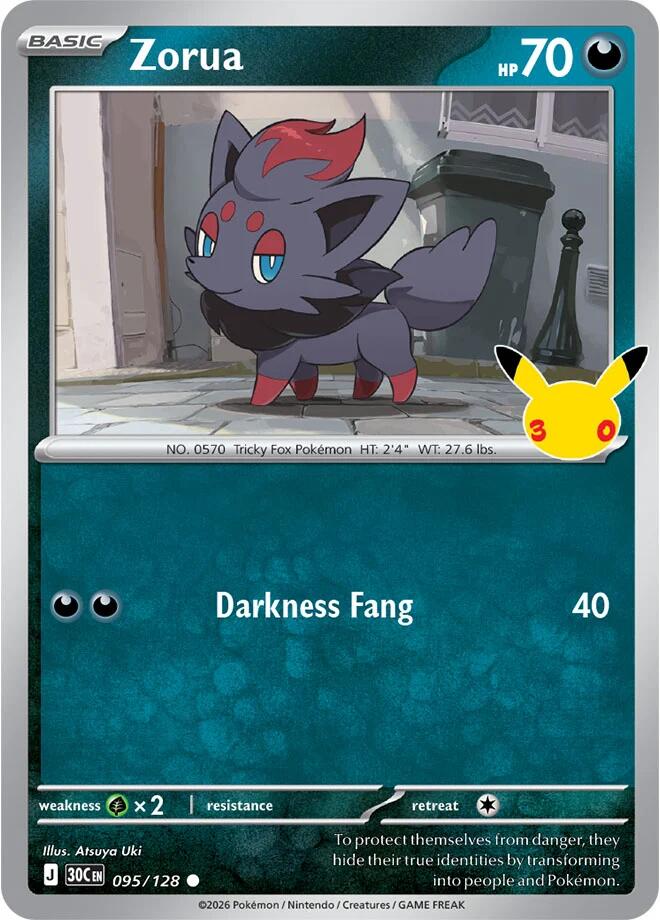 Zorua 095/128 – ME: 30th Celebration