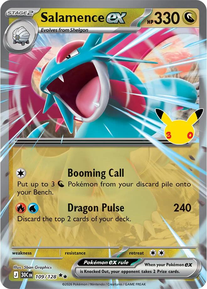 Salamence ex 109/128 – ME: 30th Celebration
