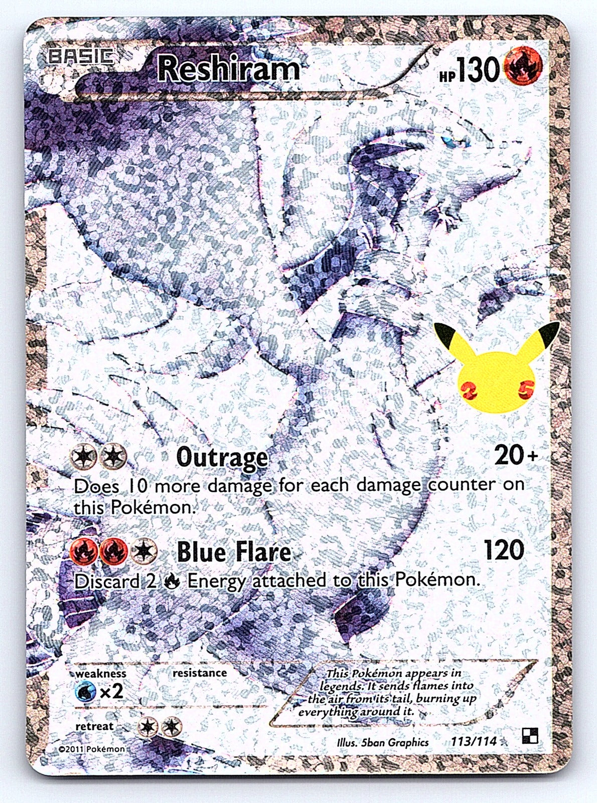 Reshiram 113/114 – Celebrations: Classic Collection