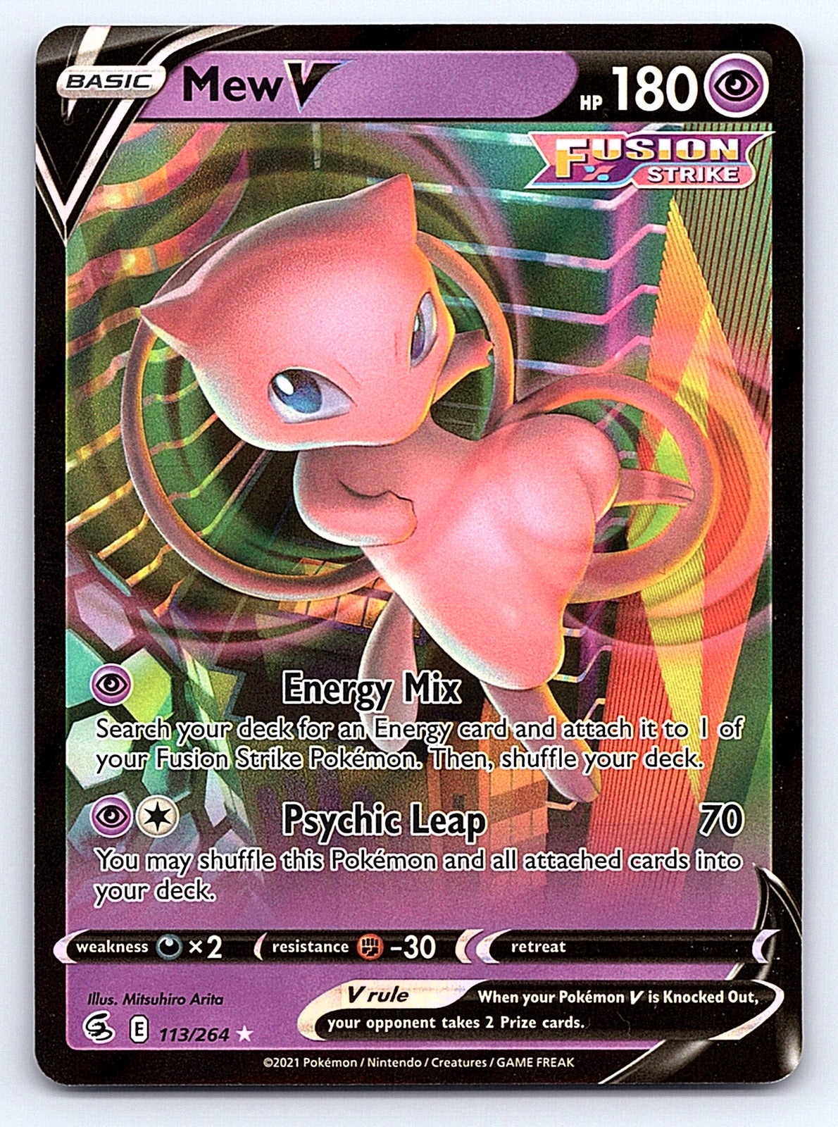 Mew V 113/264 – SWSH08: Fusion Strike