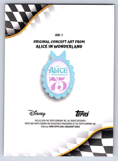 Following the White Rabbit #AW 1 Alice In Wonderland 75th Anniversary — Topps Ch
