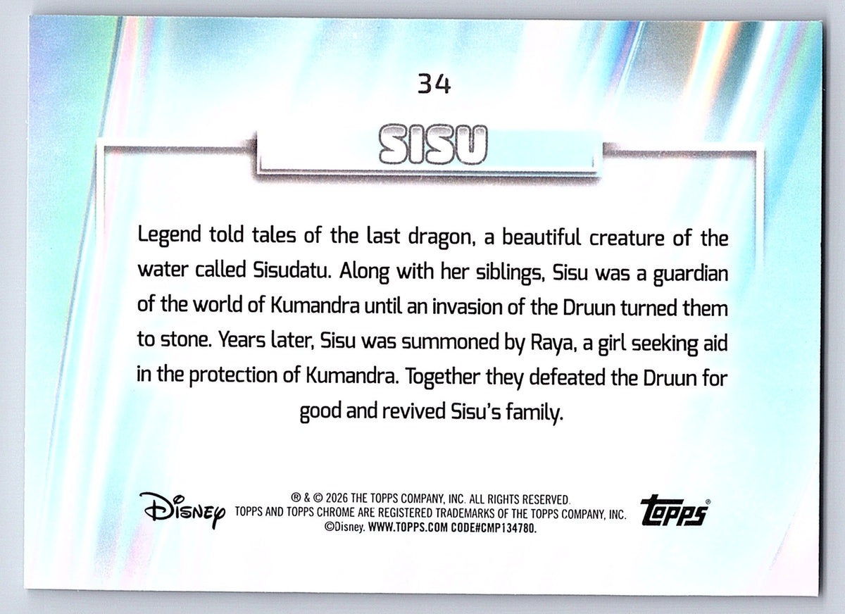 Sisu #34 Base — Topps Chrome Disney