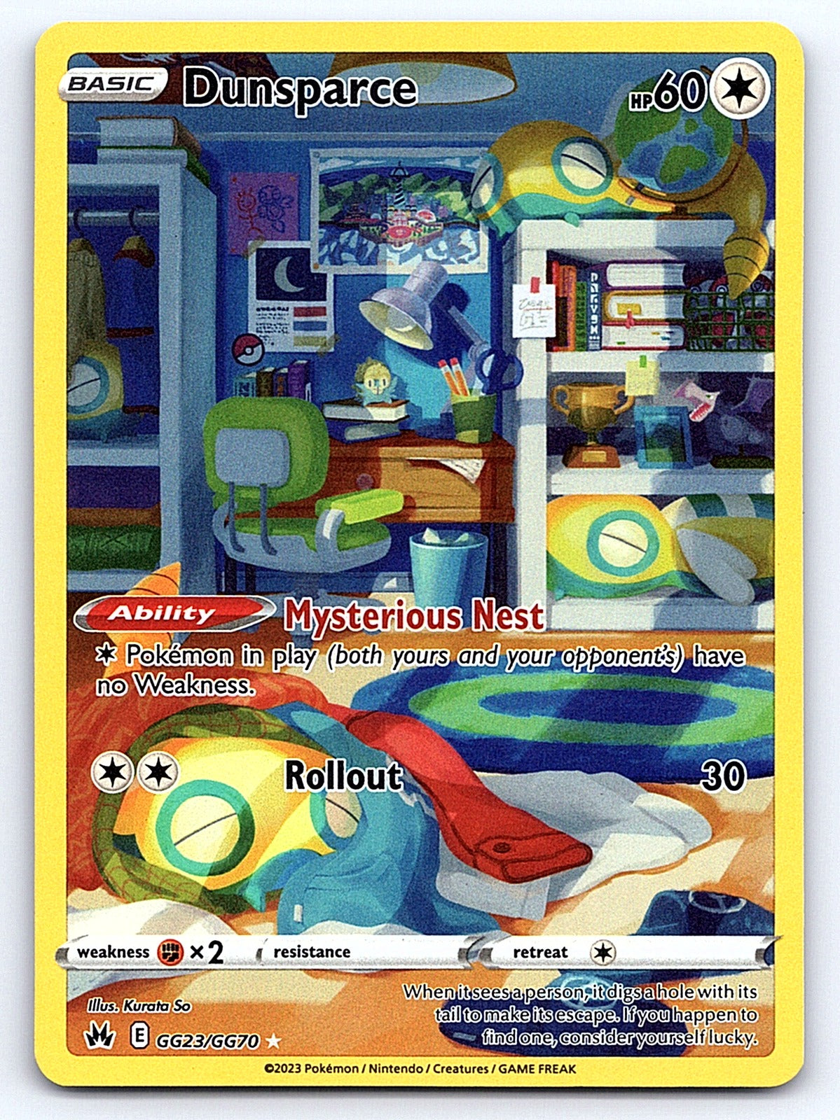Dunsparce GG23/GG70 – SWSH: Crown Zenith: Galarian Gallery