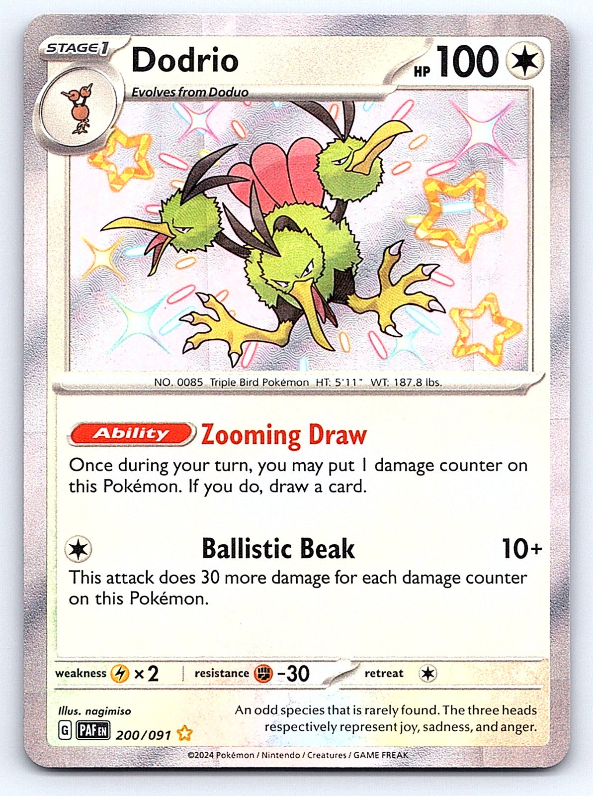 Dodrio 200/091 – SV: Paldean Fates