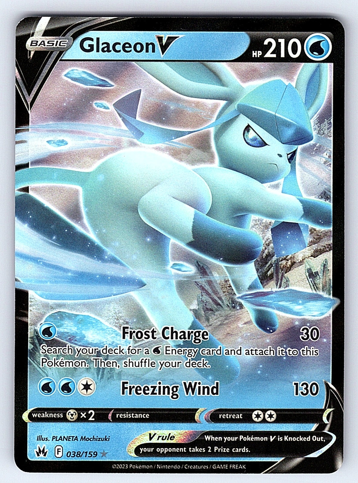 Glaceon V 038/159 – SWSH: Crown Zenith