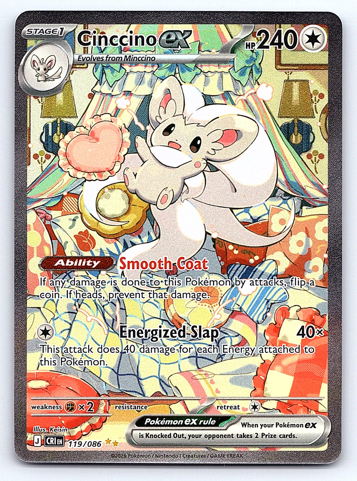 Cinccino ex 119/086 – ME04: Chaos Rising