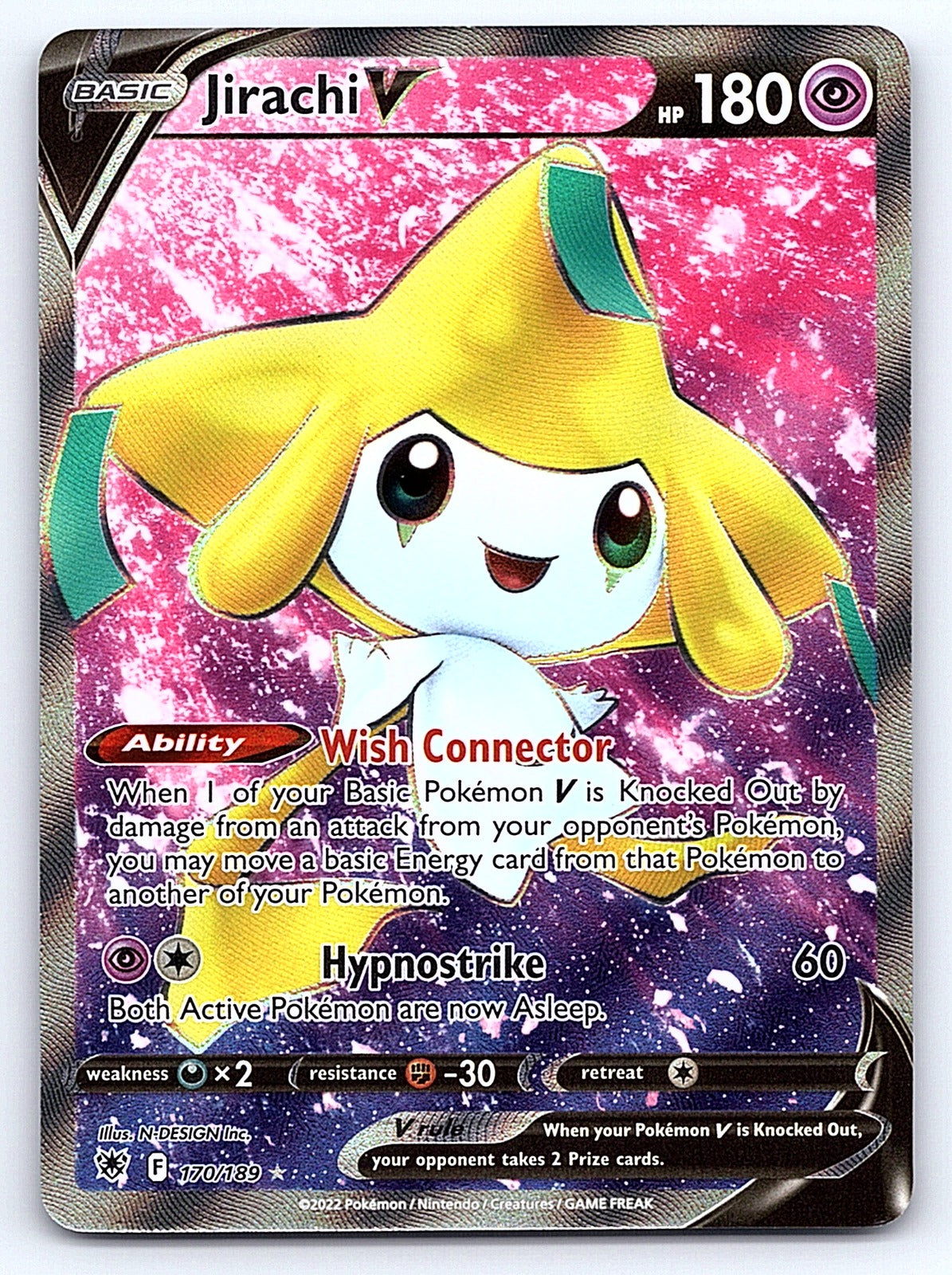 Jirachi V (Full Art) 170/189 – SWSH10: Astral Radiance