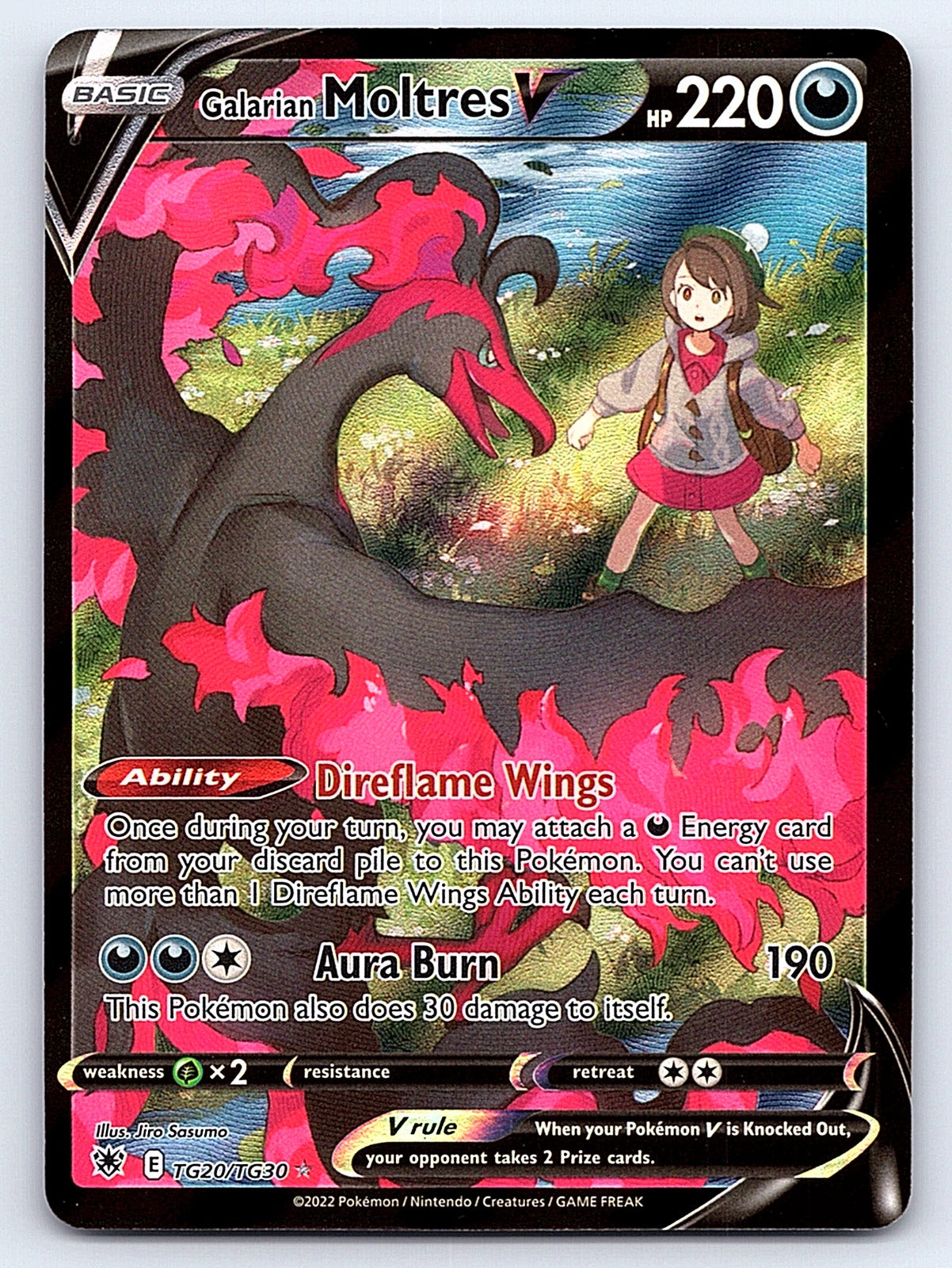 Galarian Moltres V TG20/TG30 – SWSH10: Astral Radiance Trainer Gallery
