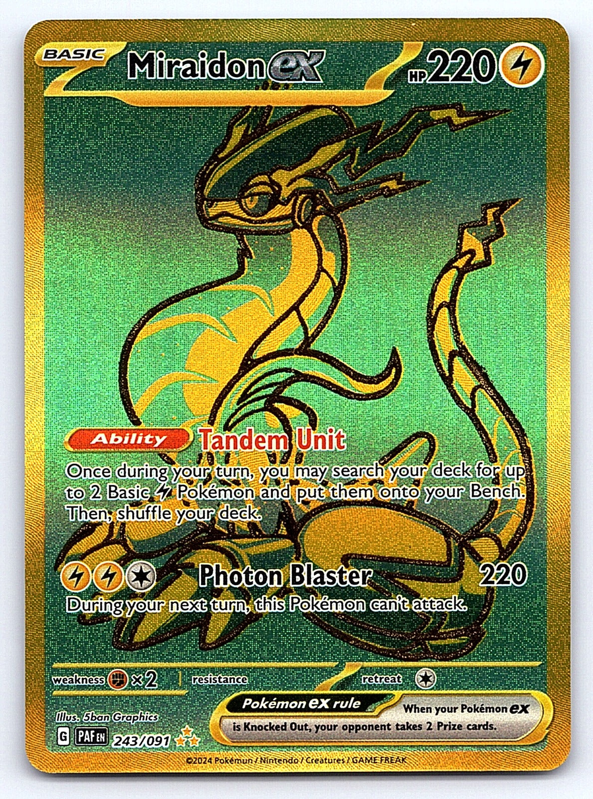 Miraidon ex 253/198 – SV01: Scarlet & Violet Base Set