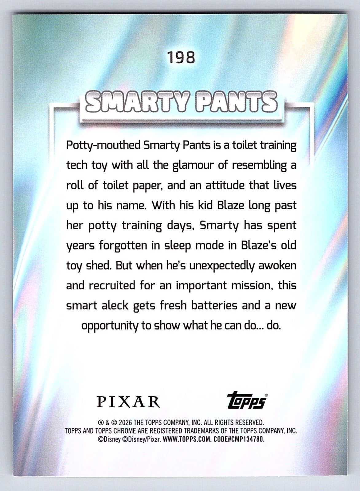 Smarty Pants #198 Base — Topps Chrome Disney
