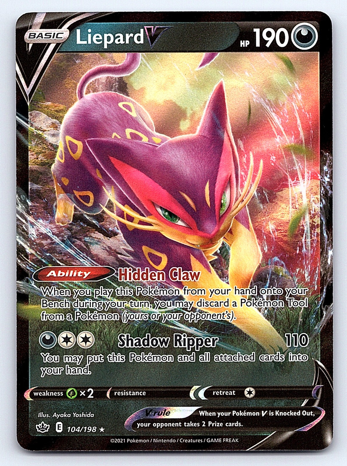 Liepard V 104/198 – SWSH06: Chilling Reign