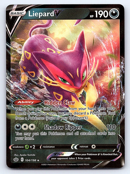 Liepard V 104/198 – SWSH06: Chilling Reign
