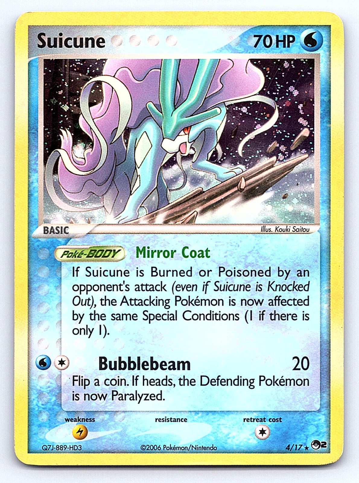 Suicune 004/017 – POP Series 2