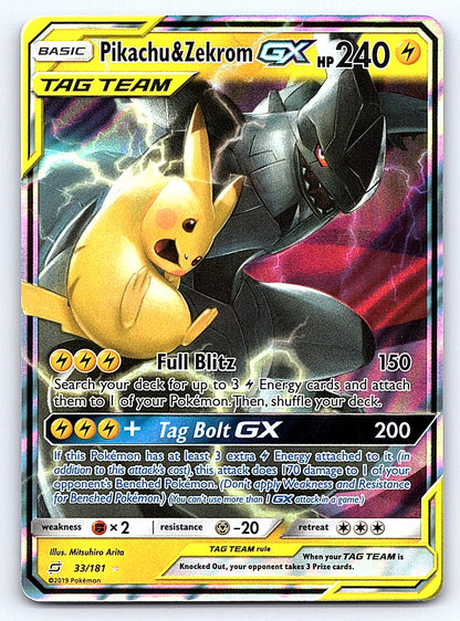 Pikachu & Zekrom GX 33/181 – SM - Team Up