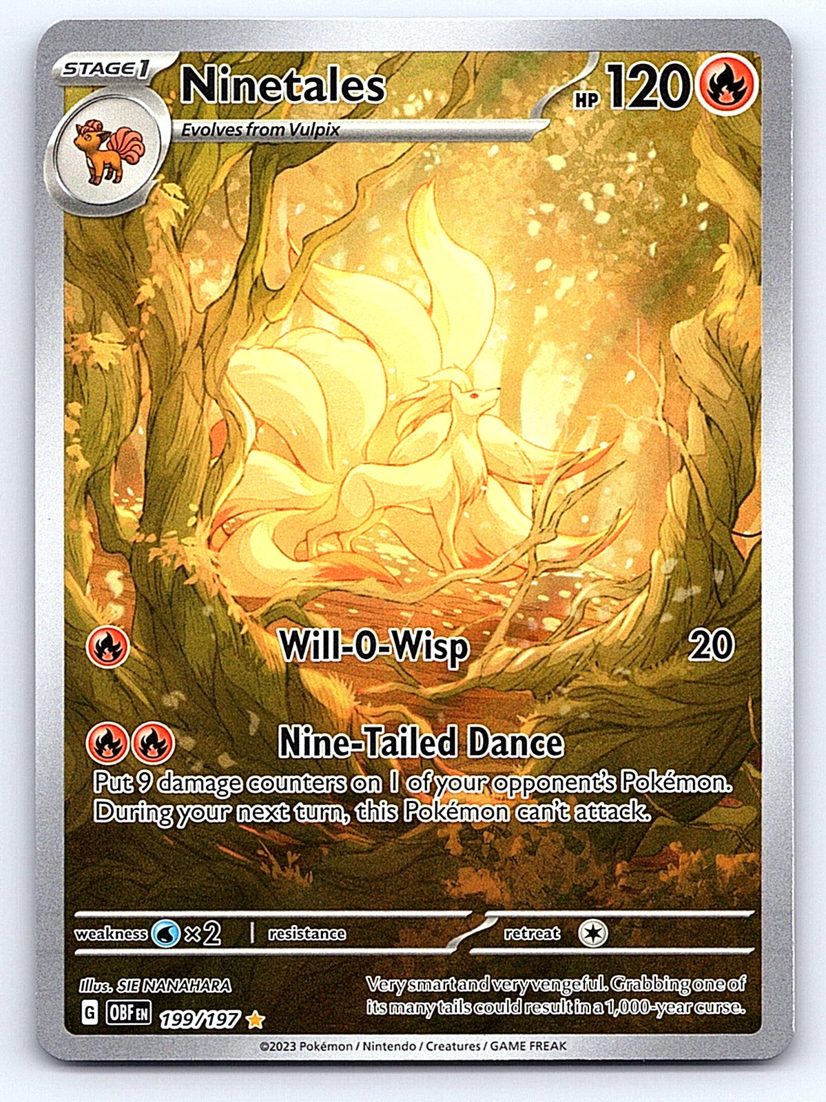 Ninetales 199/197 – SV03: Obsidian Flames